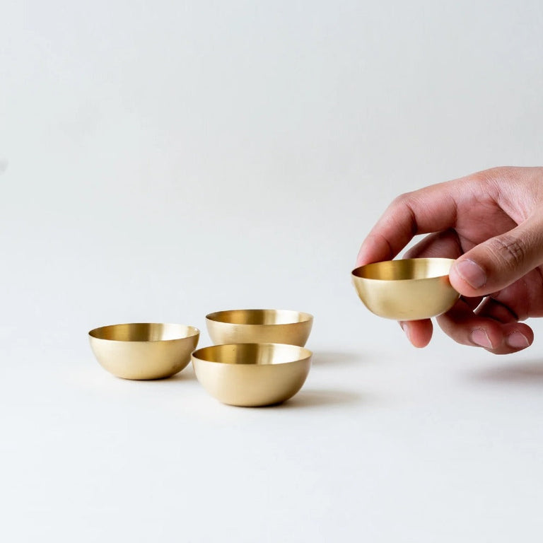 Heirloom Brass Dip Bowl S/2