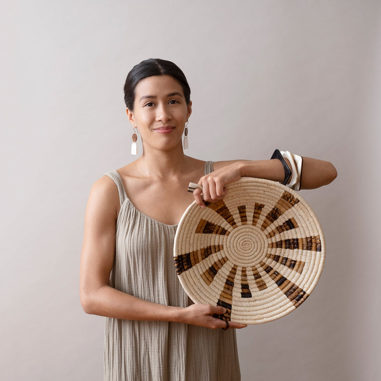 Warp Speed Basket ~ Banana Fiber