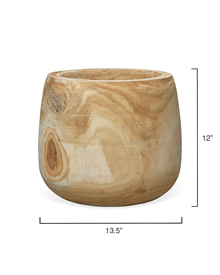 BREA WOODEN VASE