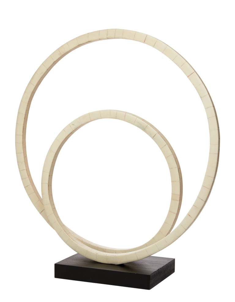 HELIX DOUBLE RING SCULPTURE