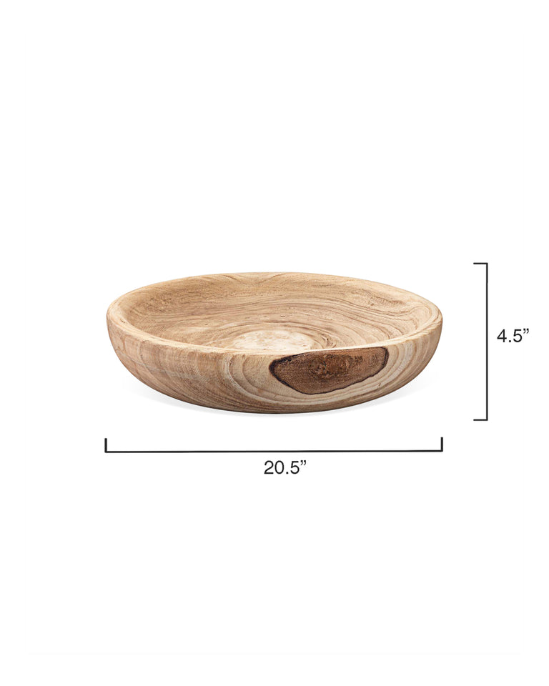 LAUREL WOODEN BOWL