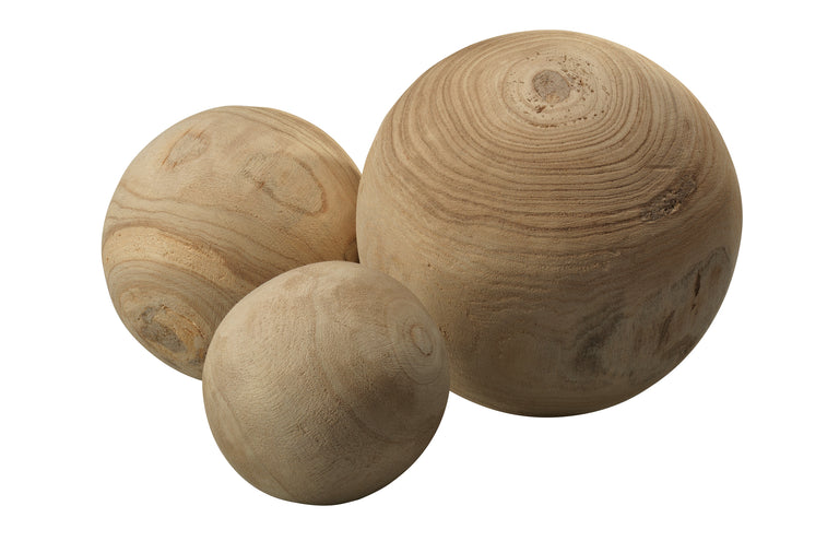 MALIBU WOOD BALLS (SET OF 3)