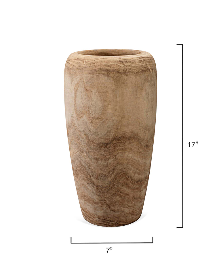 OJAI WOODEN VASE