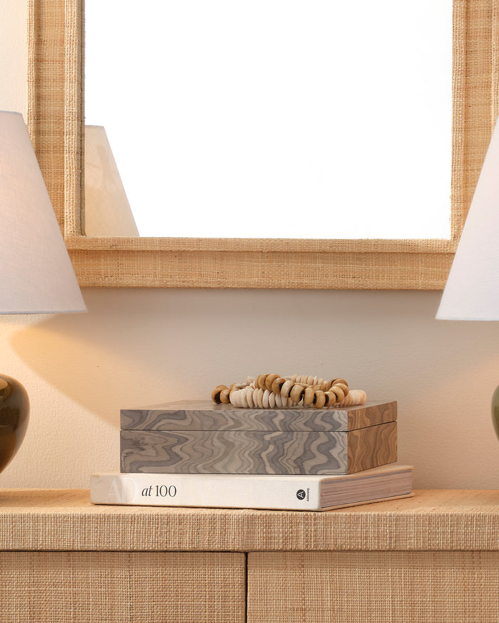 VALLEY DECORATIVE BOX, SAND VENEER