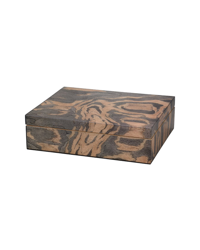 WOODGRAIN DECORATIVE BOX, LACQUER