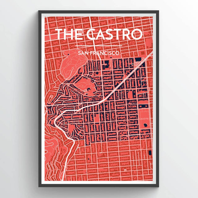 THE CASTRO, SF CITY MAP | ART PRINT