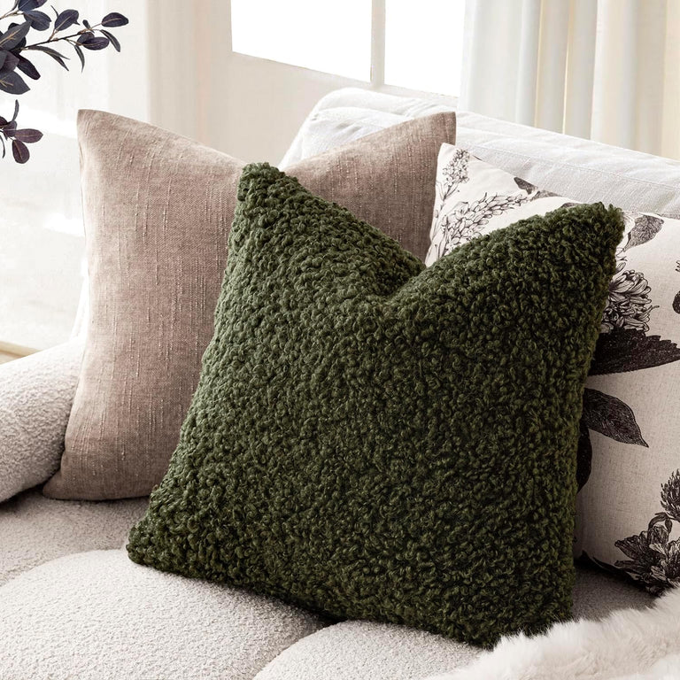 FUZZY SHERPA BOUCLE PILLOWS