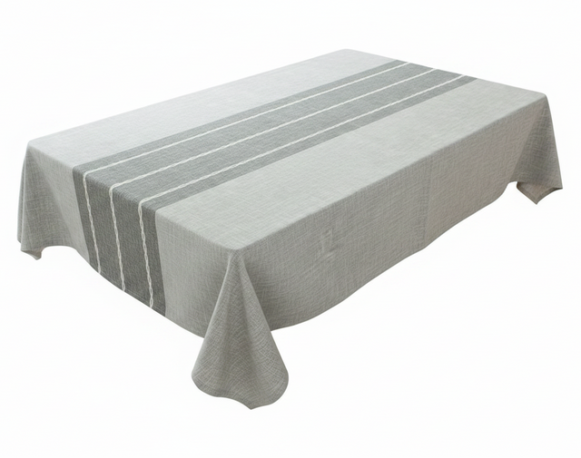 EMBROIDERED WATERPROOF BURLAP TABLECLOTH