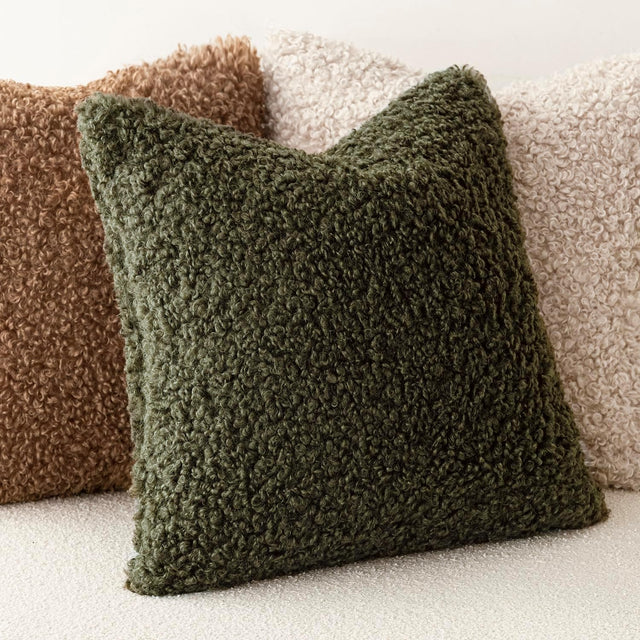 FUZZY SHERPA BOUCLE PILLOWS