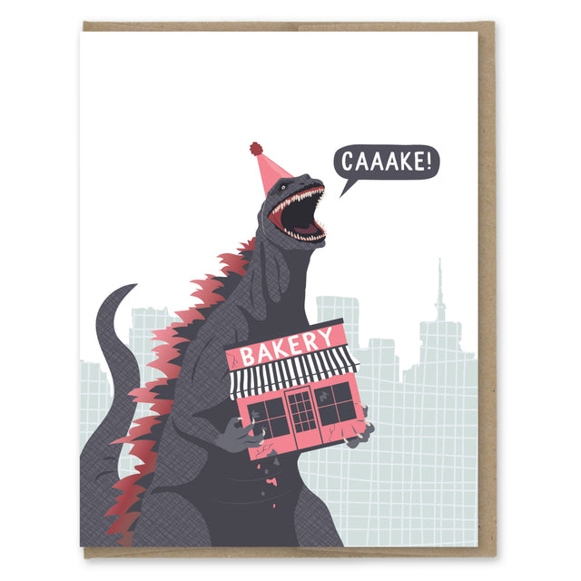 GODZILLA'S BAKERY BIRTHDAY CARD | CARDS