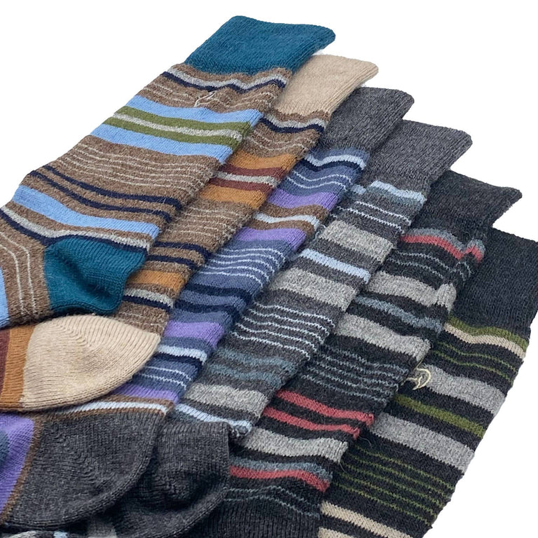 ALPACA SOCKS • STRIPE • TIERRA | APPAREL