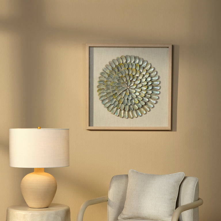 WALL ART, IRIDESCENT SHELL