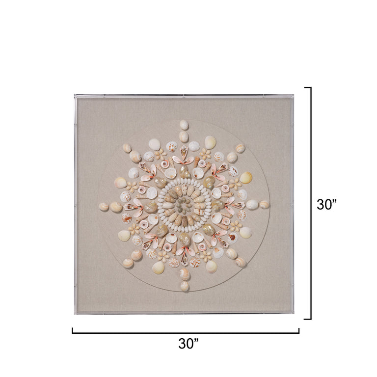 WALL ART, CREAM SHELL