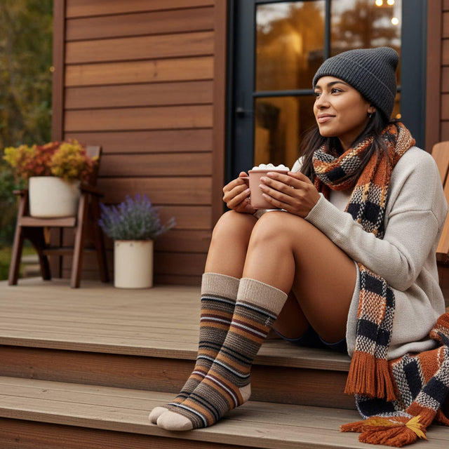 ALPACA SOCKS • STRIPE • TIERRA | APPAREL