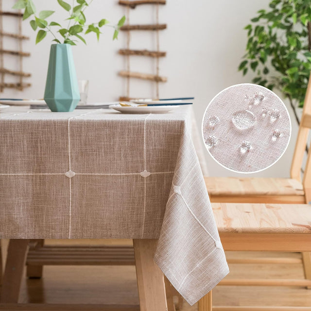 EMBROIDERED WATERPROOF TABLECLOTH