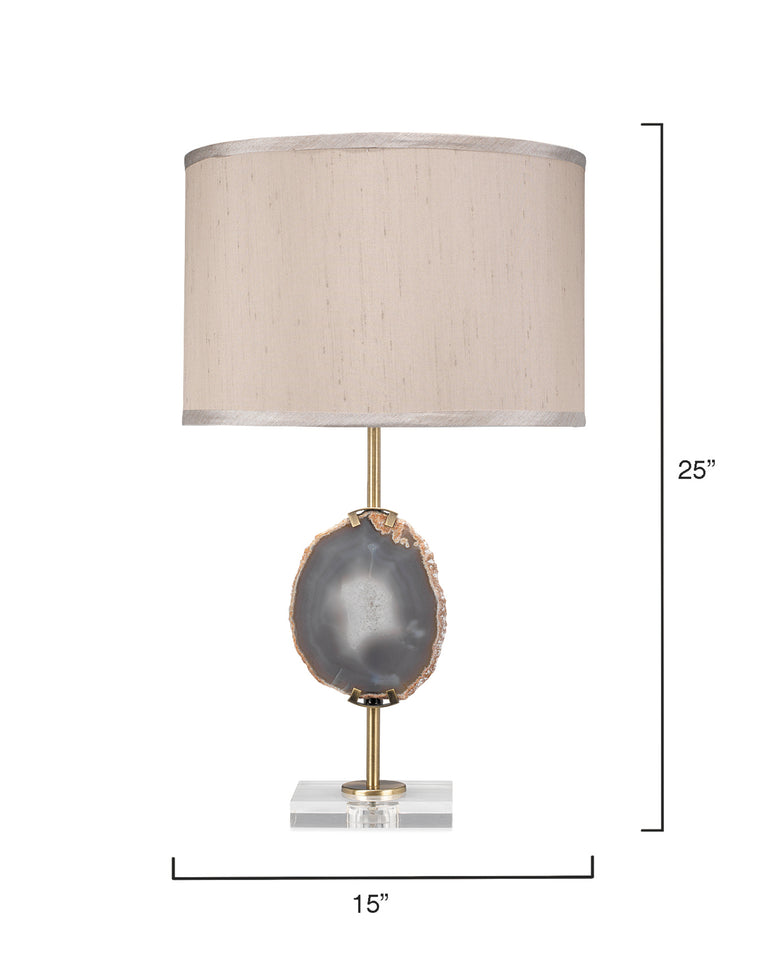 AGATE SLICE TABLE LAMP