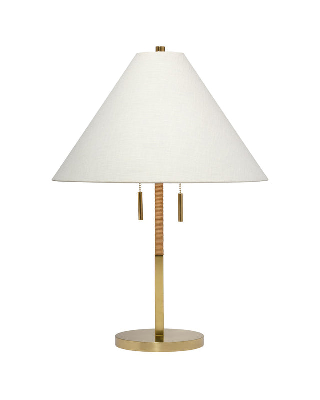 HARRISON TABLE LAMP, RATTAN