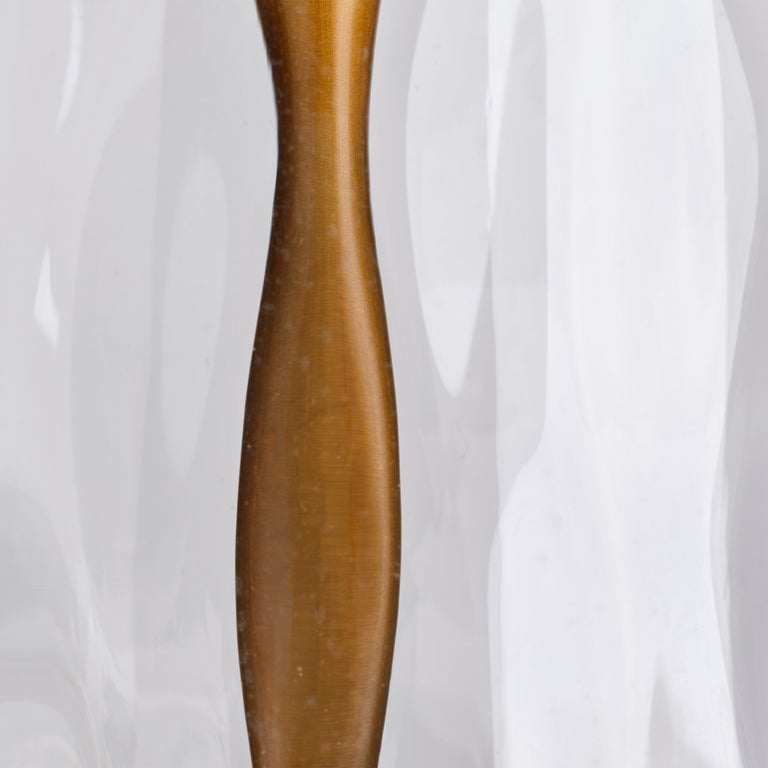 TABLE LAMP, HAMMERED GLASS