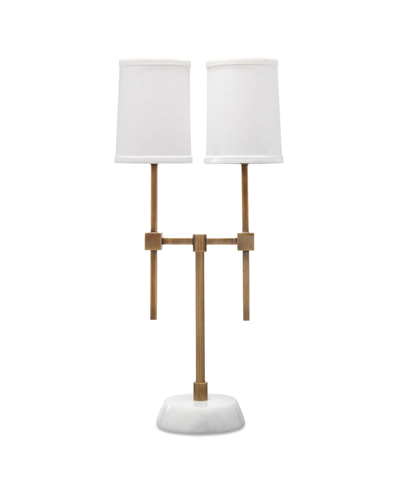 MINERVA TWIN SHADE CONSOLE LAMP