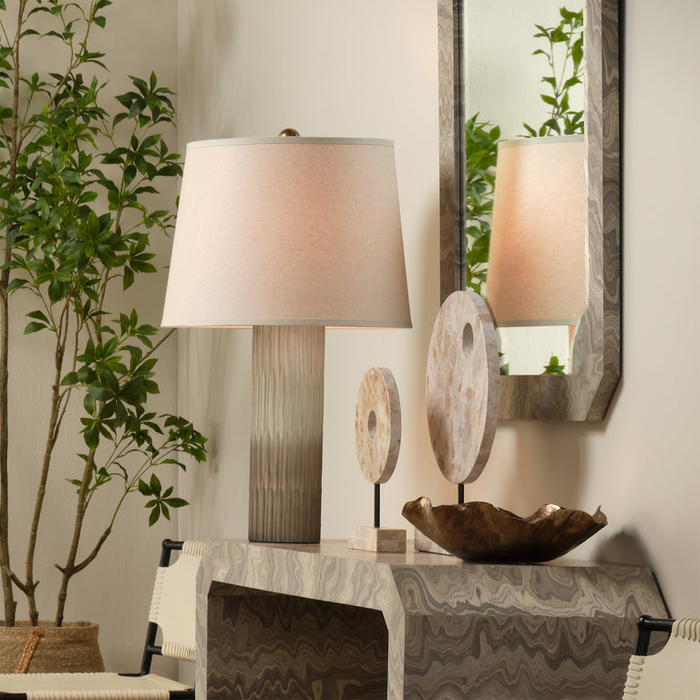 PHOENIX TABLE LAMP, SAND OMBRE