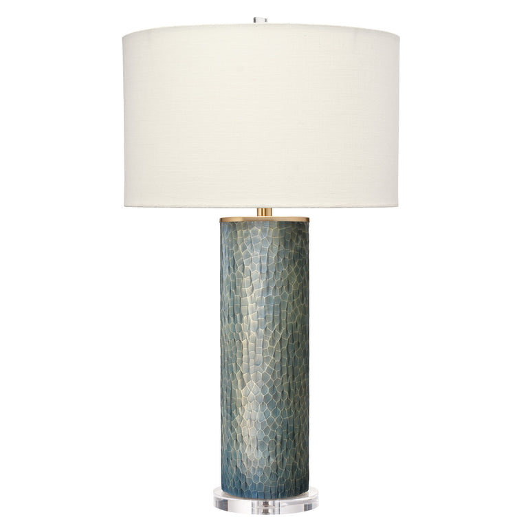 VIPER TABLE LAMP, TRUFFLE ETCHED GLASS