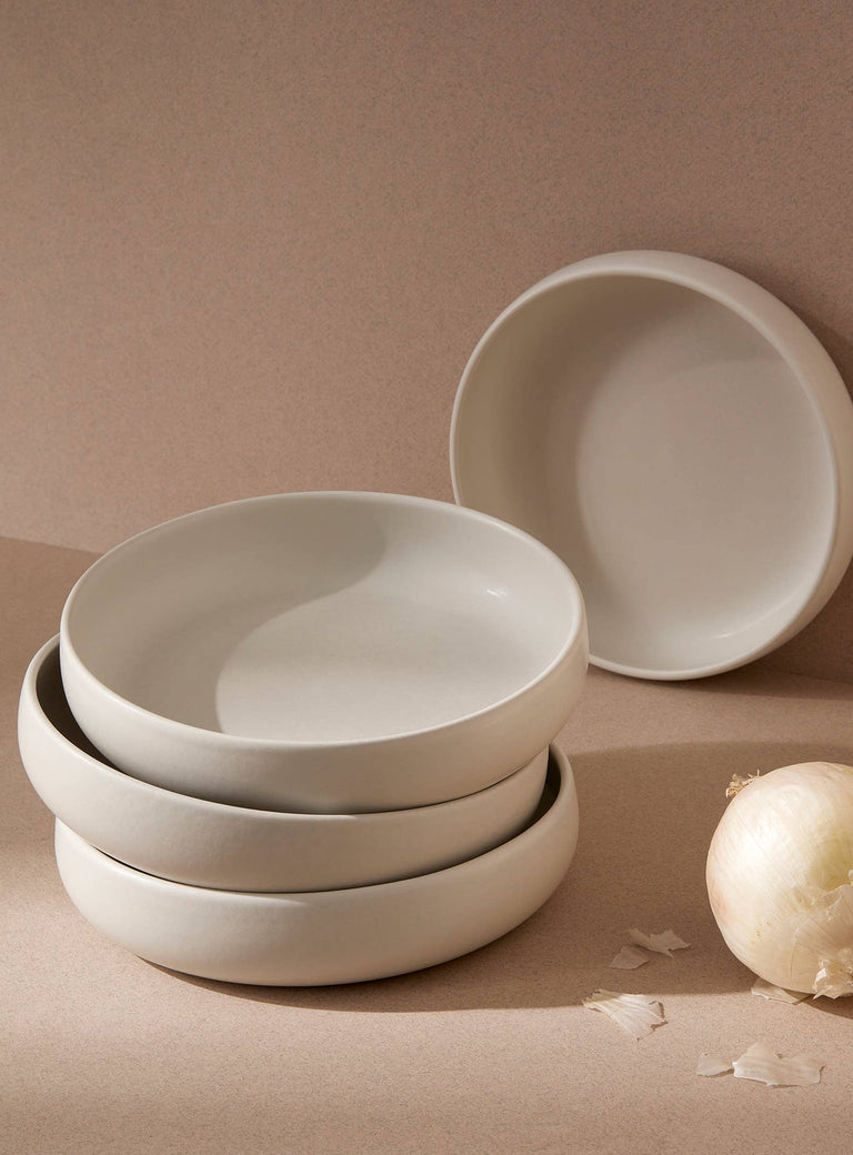 HANDMADE STONEWARE PASTA/SALAD PLATE | EDAN 7.9" | KITCHEN