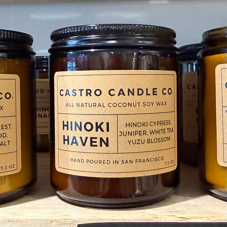 Castro Candle Co. Hinoki Haven candle | HOME FRAGRANCE & CANDLES | inspired by San Francisco 