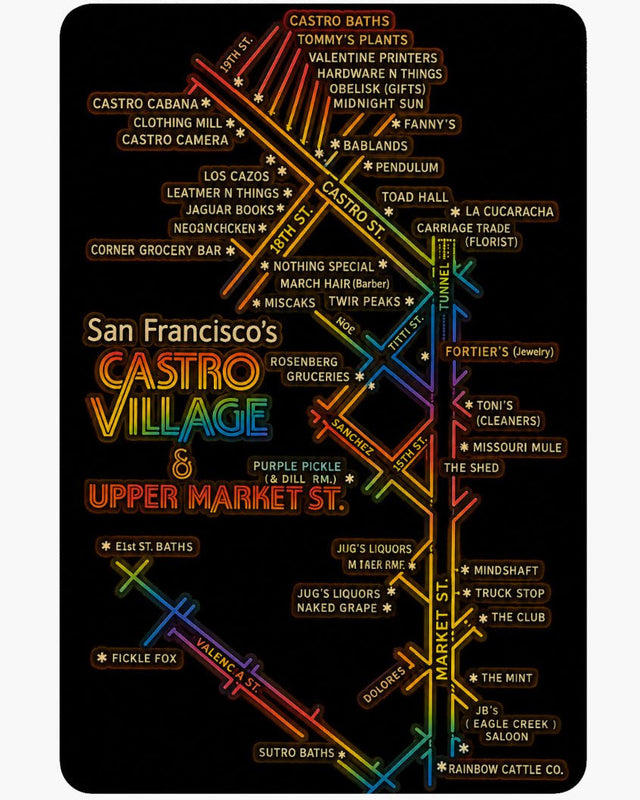CASTRO VILLAGE POSTCARD