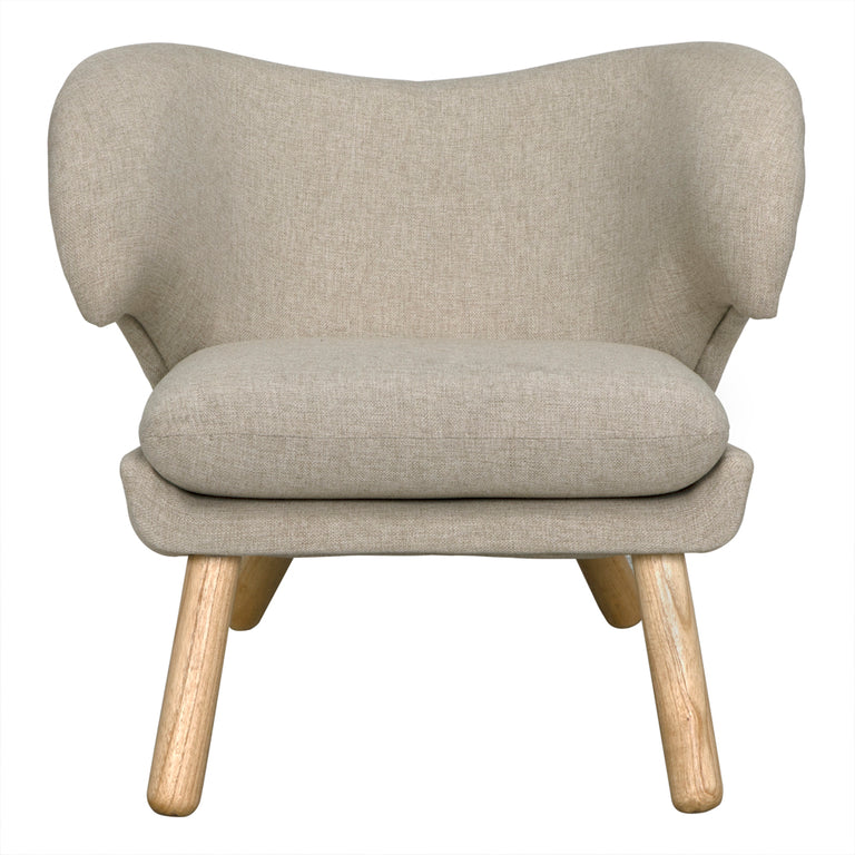 VALERIE CHAIR WITH WHEAT FABRIC | SEATING