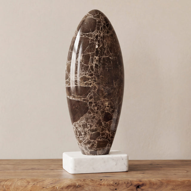 BODA SCULPTURE DARK EMPERADOR MARBLE