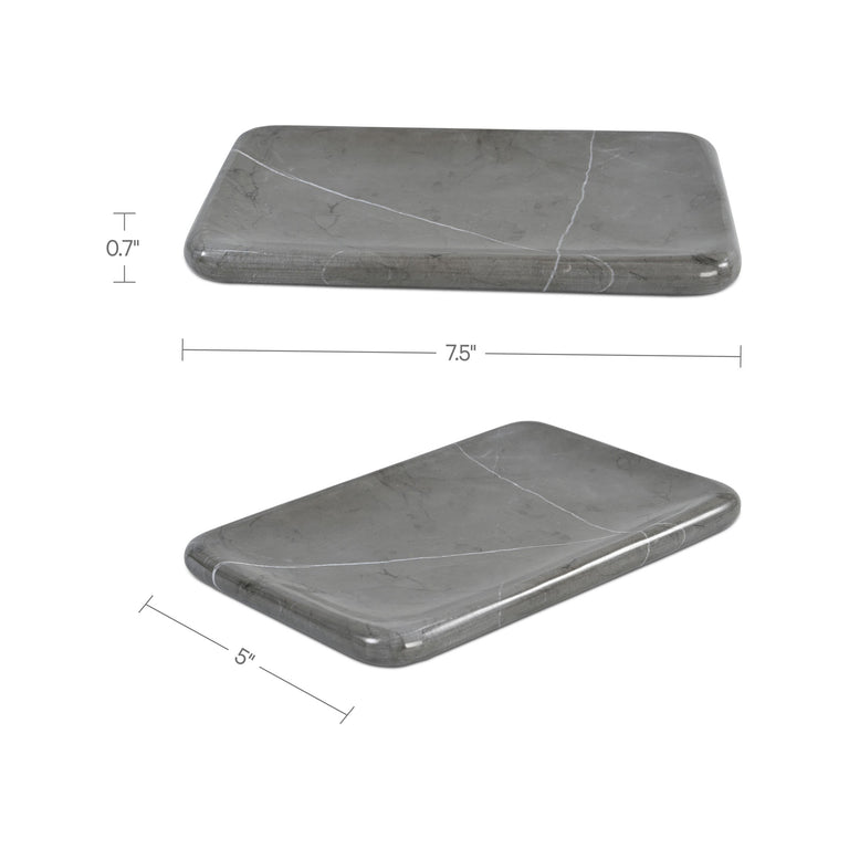 PETRA MARBLE CATCHALL GREY MARBLE