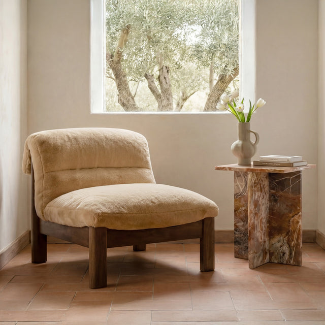 PIERCE ACCENT CHAIR FAUX FUR