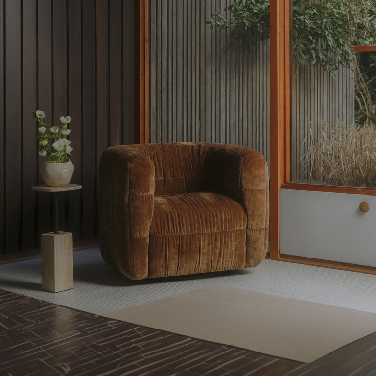 ROBSON SWIVEL CHAIR DARK GREEN