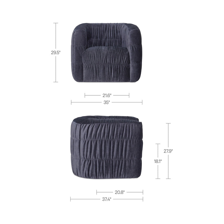 ROBSON SWIVEL CHAIR DARK GREEN