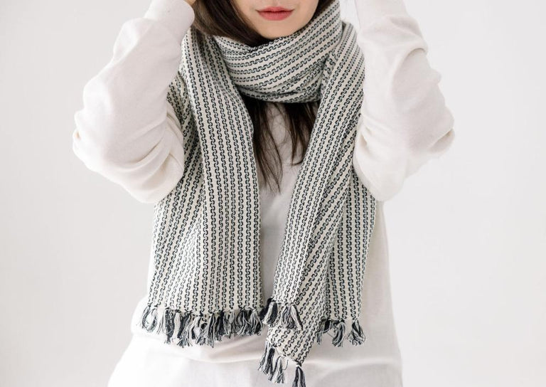 AARON HANDWOVEN ETHIOPIAN COTTON SCARF | APPAREL