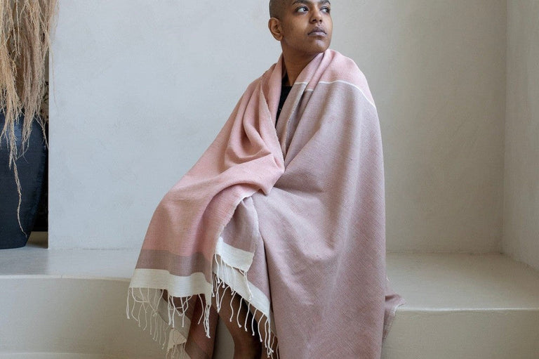 ABAY HANDWOVEN ETHIOPIAN COTTON BEACH TOWEL | BATH