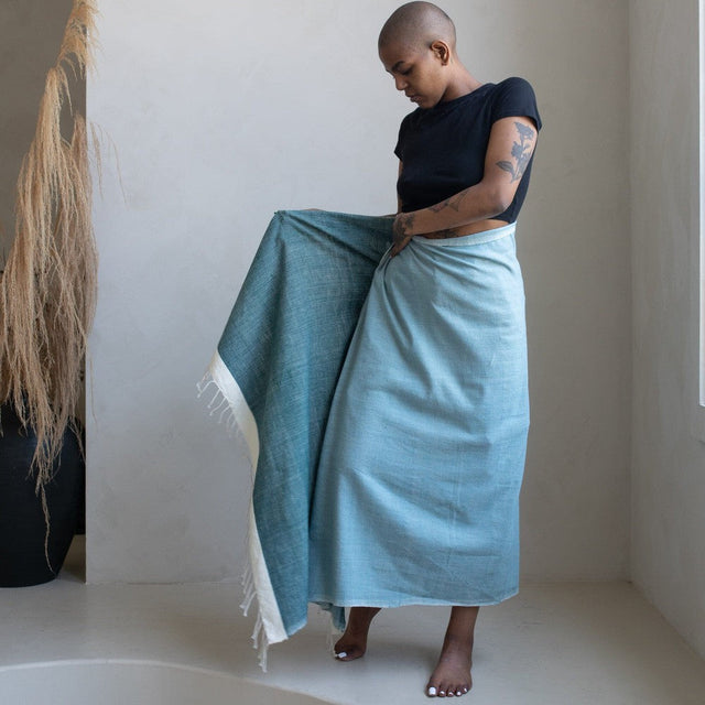 ABAY HANDWOVEN ETHIOPIAN COTTON BEACH TOWEL | BATH