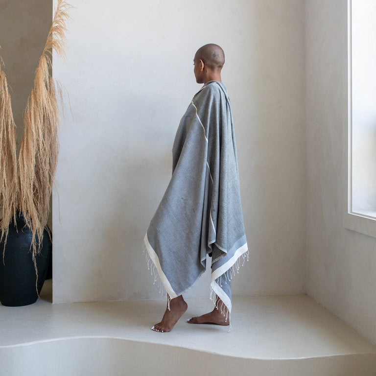 ABAY HANDWOVEN ETHIOPIAN COTTON BEACH TOWEL | BATH