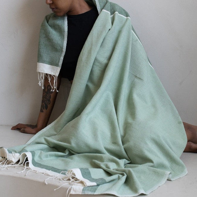 ABAY HANDWOVEN ETHIOPIAN COTTON BEACH TOWEL | BATH