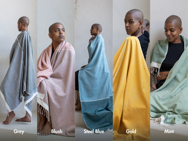 ABAY HANDWOVEN ETHIOPIAN COTTON BEACH TOWEL | BATH