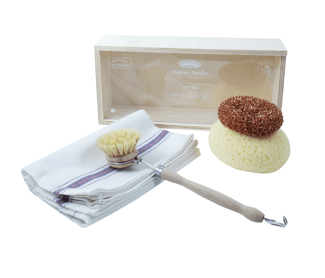 ANDREE JARDIN DISH KIT IN WOODEN BOX WITH ACRYLIC LID | KITCHEN STORAGE AND ORGANIZATION