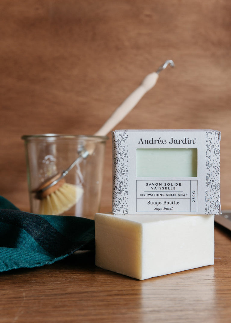 ANDREE JARDIN SOLID DISH WASHING SOAP - LEMON MINT | KITCHEN STORAGE AND ORGANIZATION