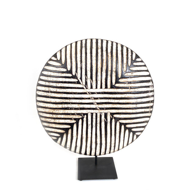 Bamileke Shield 12" Geometric Pattern | 