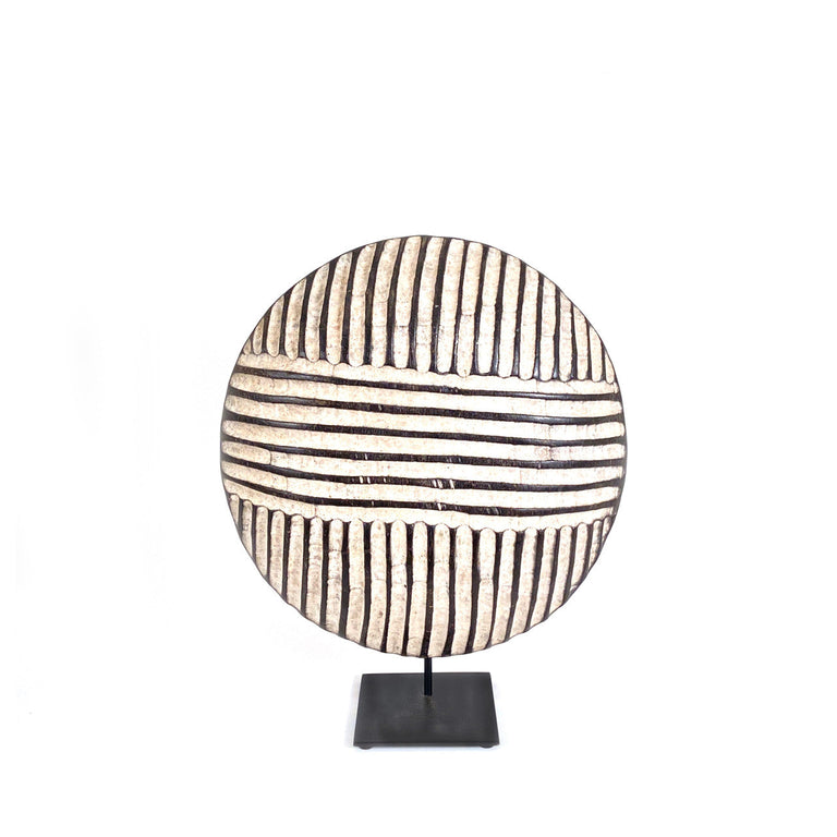 Bamileke Shield 12" Geometric Pattern | 