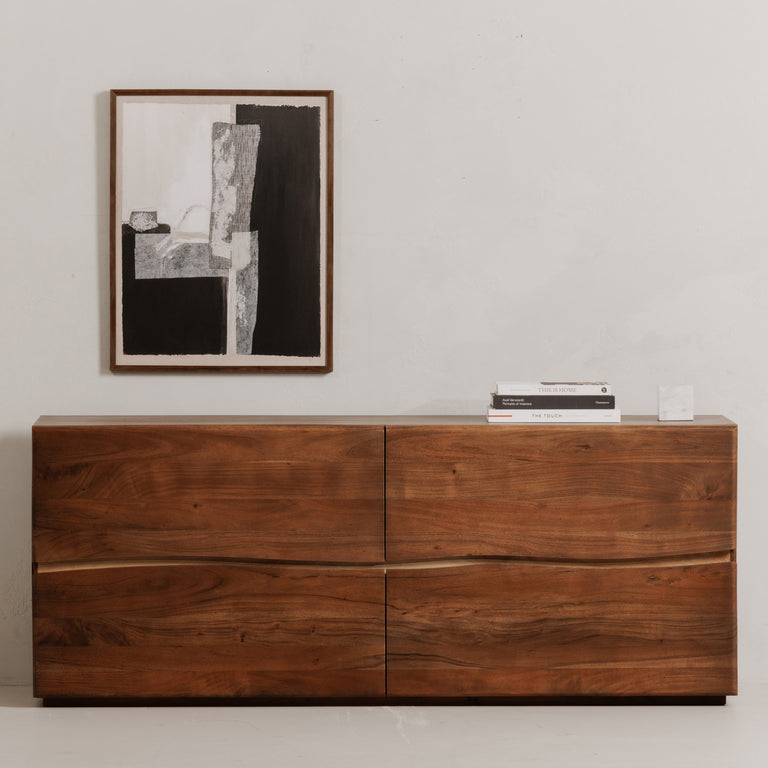 WATSON 4 DRAWER DRESSER BROWN