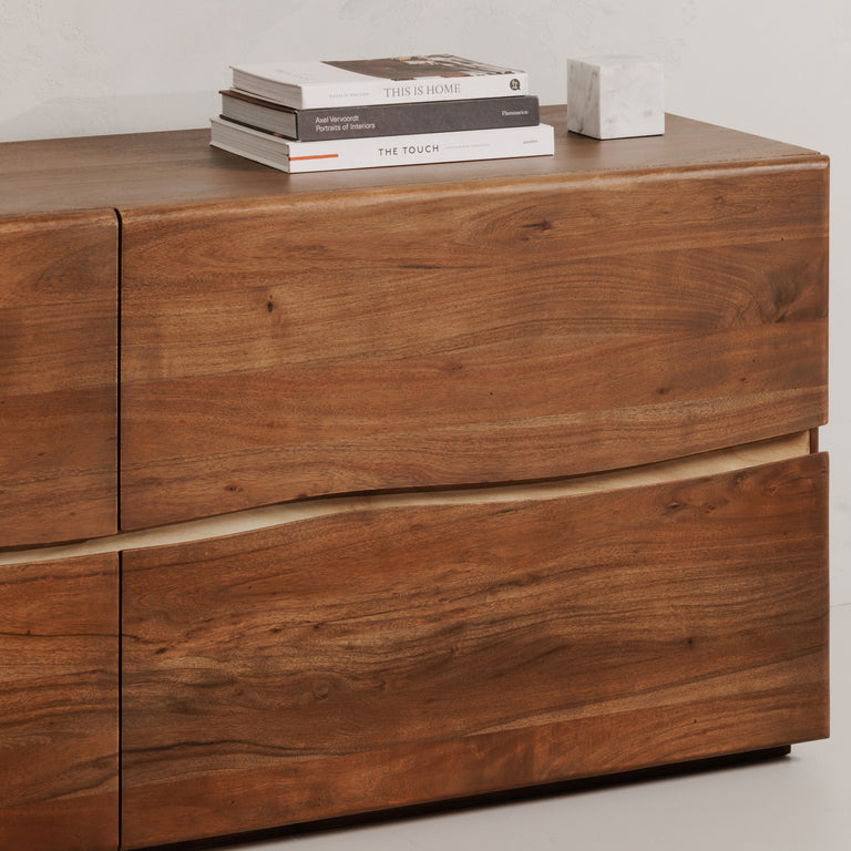 WATSON 4 DRAWER DRESSER BROWN