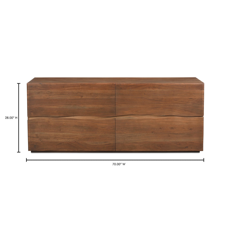 WATSON 4 DRAWER DRESSER BROWN