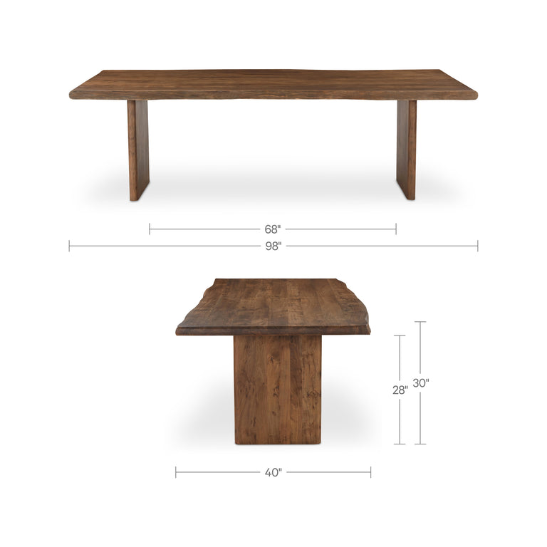 LILA LARGE DINING TABLE BROWN