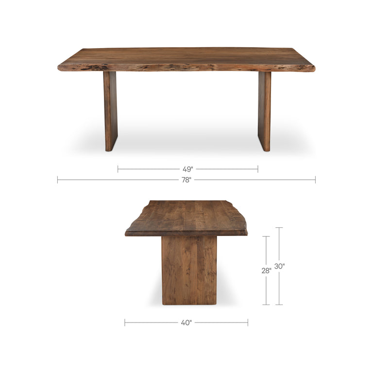 LILA LARGE DINING TABLE BROWN