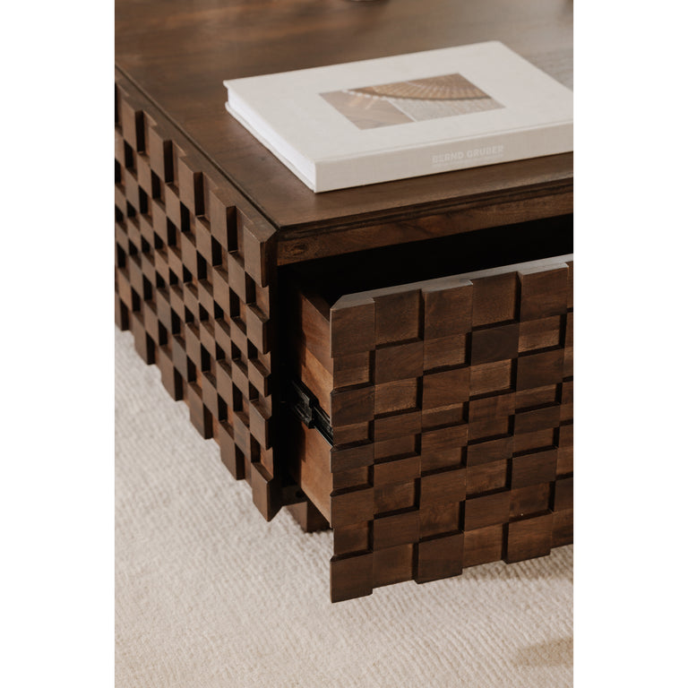 EASTON STORAGE COFFEE TABLE BROWN